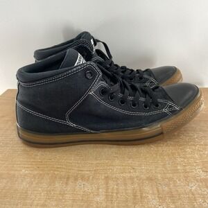 Converse Chuck Taylor All Star Hi Top Sneakers Shoes Black Gum Sole Mens Size 11